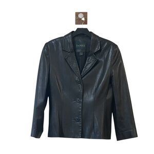 Danier Canada Vintage 90’s Double Breasted Leather Jacket‎